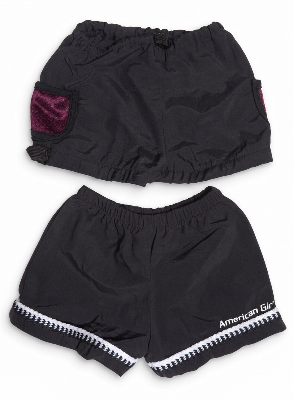 American Girl Of Today Doll 2004 Soccer Shorts & 2001 Camping Shorts Bundle Lot
